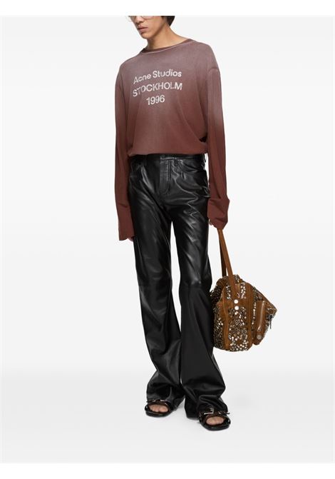 t-shirt logo relaxed fit unisex marrone ACNE STUDIOS | CL0197ADN